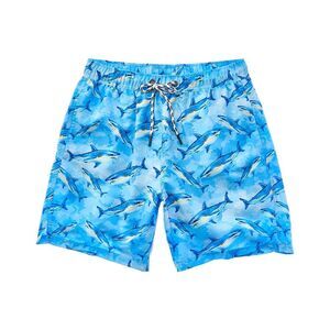 Snapper Rock Mens  Jawsome Waves Swim Short, Blue